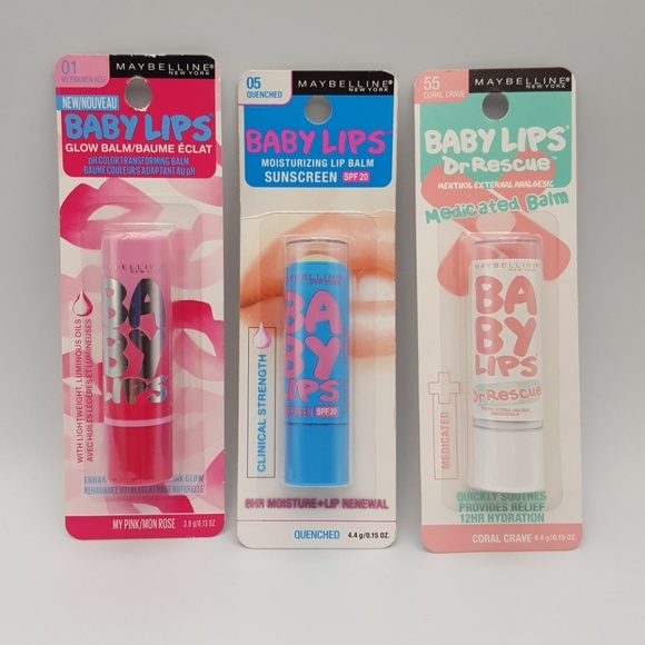 Maybelline Baby Lips Balm - Set of Three (3) - Picture 2 of 6